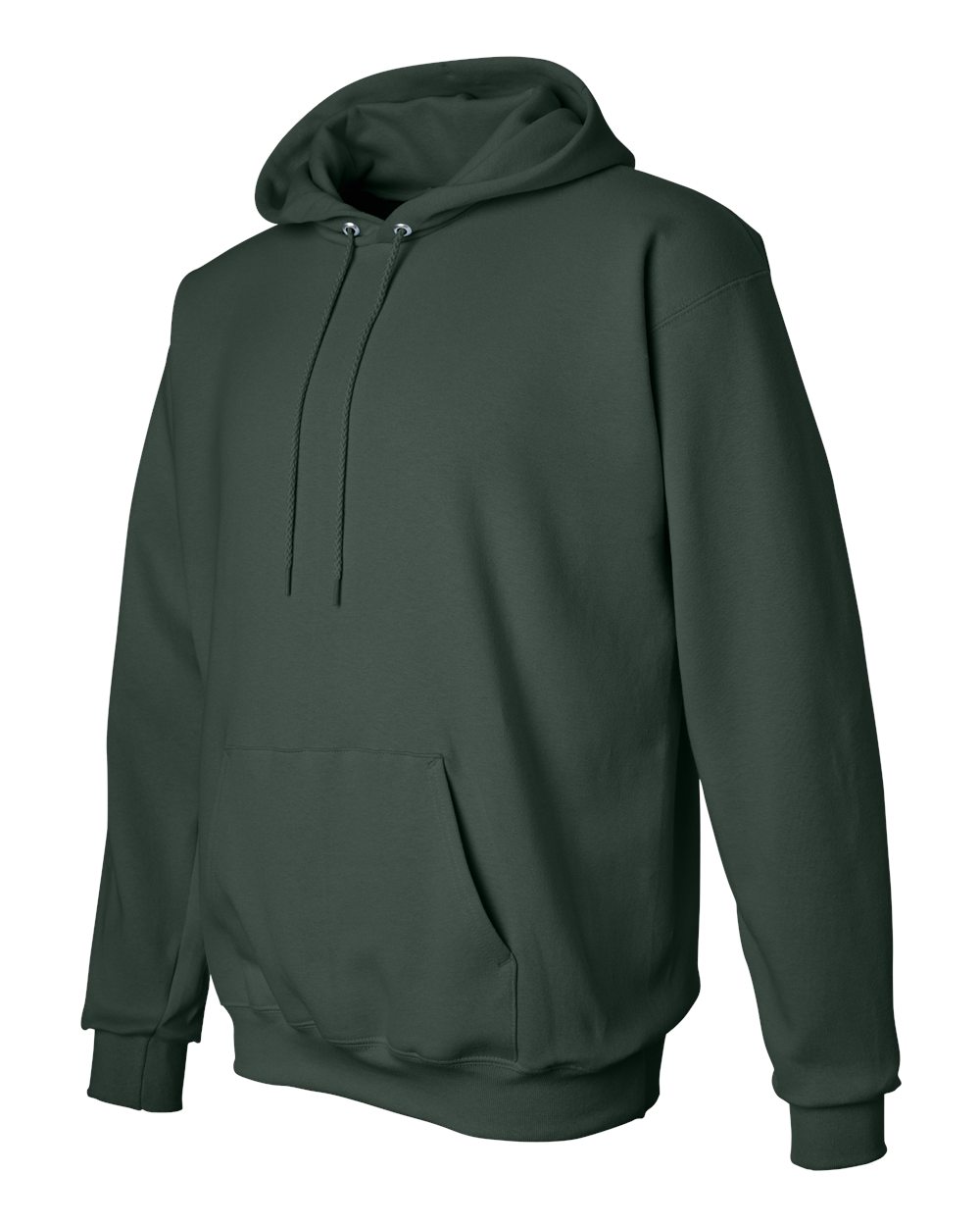 Unisex Ultimate Cotton® Hooded Sweatshirt - Side - B22200873 - Deep Forest