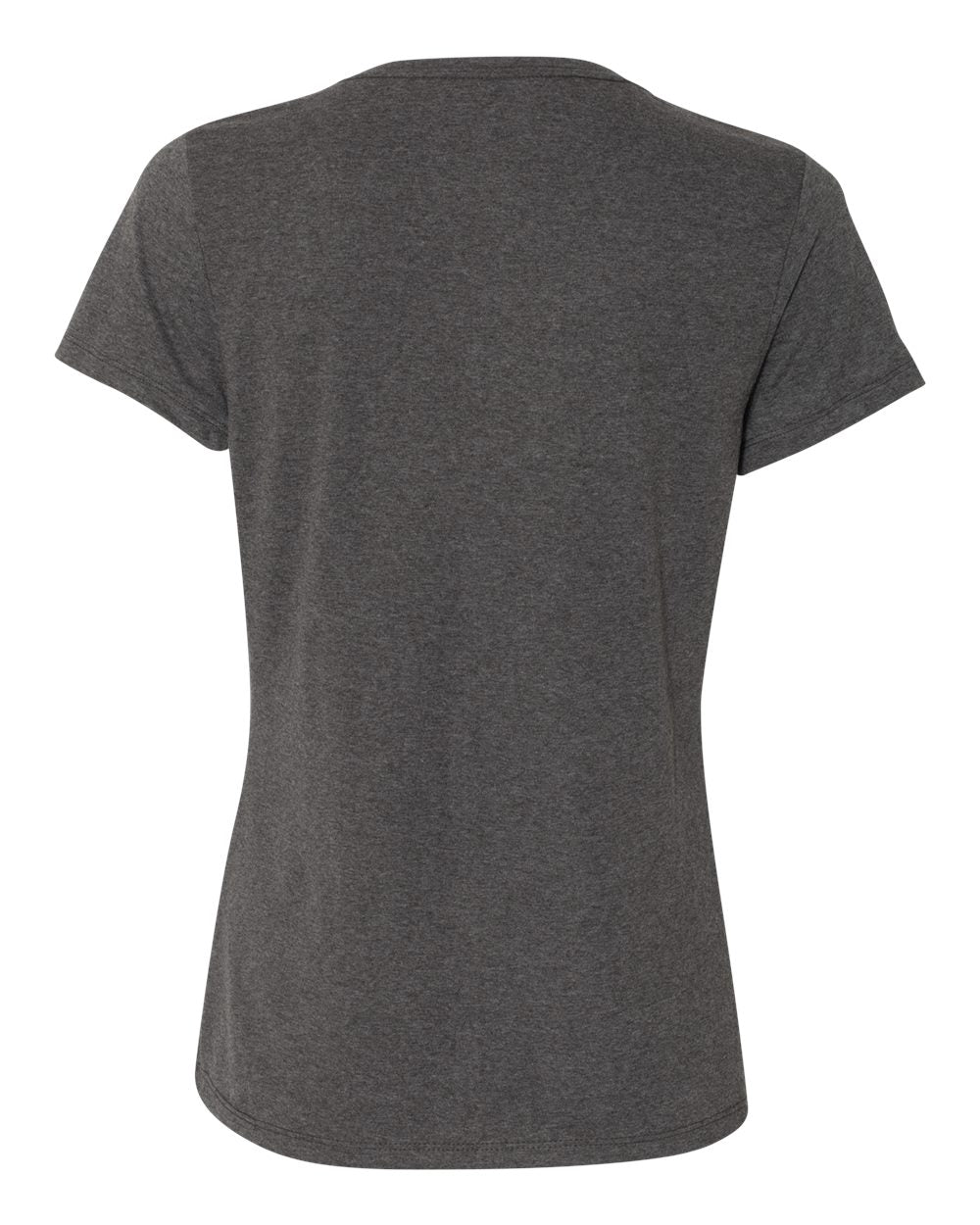 Women's Perfect-T Triblend V-Neck T-Shirt - Back - B34300513 - Slate Triblend