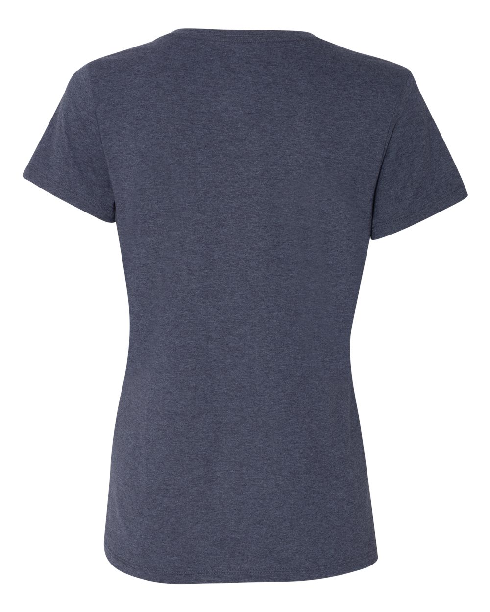 Women's Perfect-T Triblend V-Neck T-Shirt - Back - B34300653 - Navy Triblend