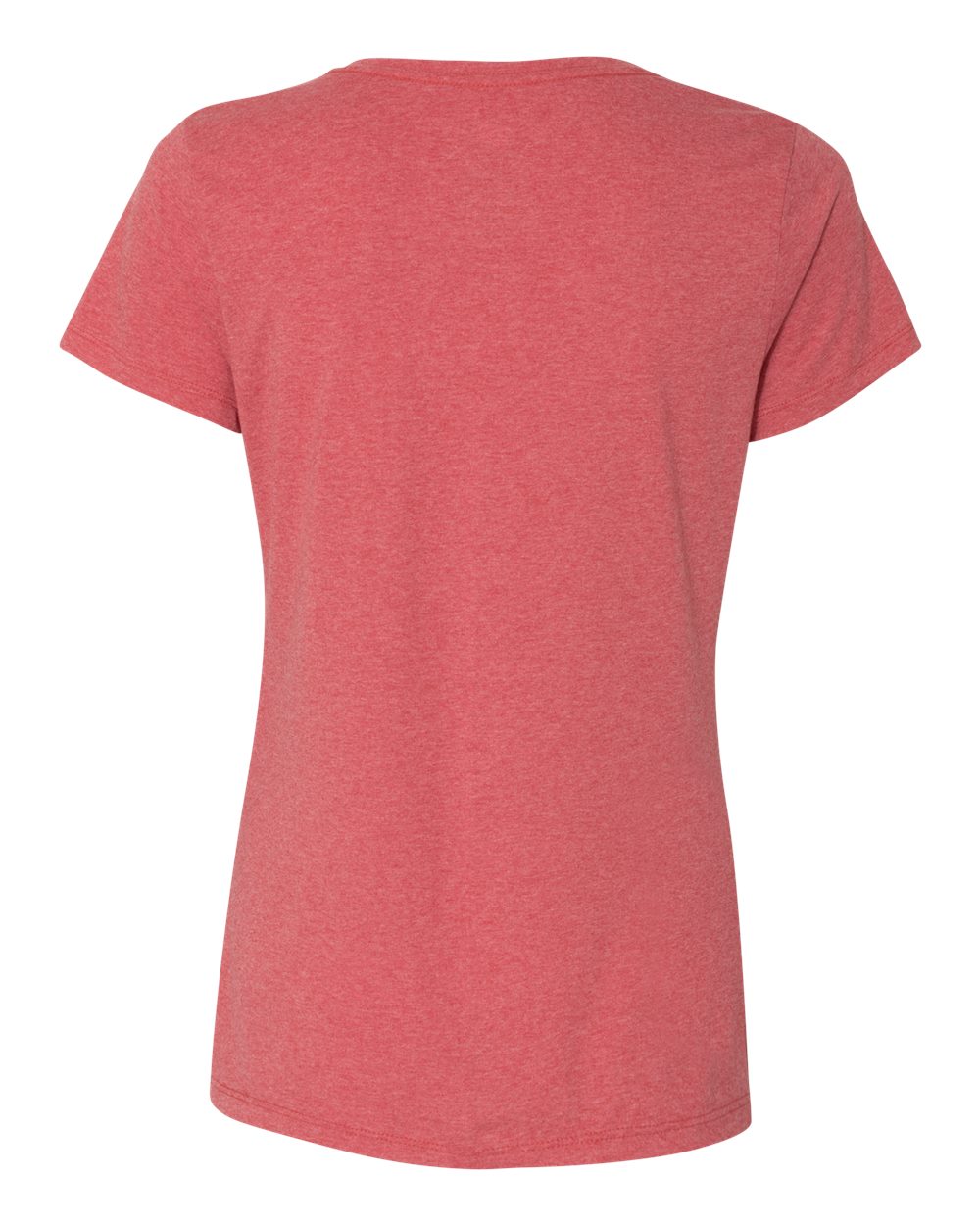 Women's Perfect-T Triblend V-Neck T-Shirt - Back - B34300703 - Red Triblend
