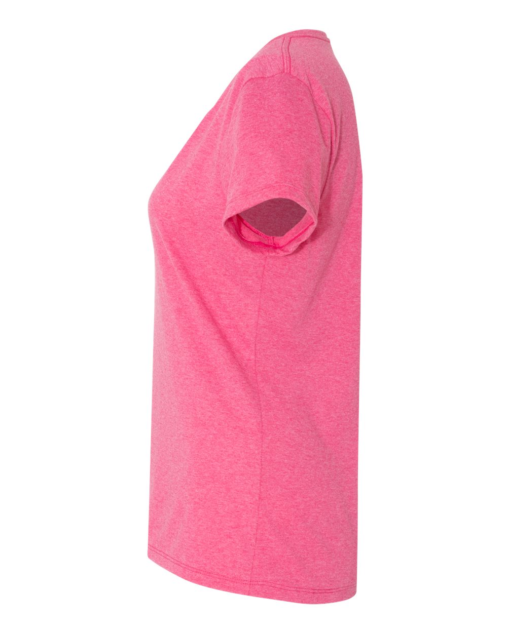 Women's Perfect-T Triblend V-Neck T-Shirt - DirectSide - B34300303 - Jazzberry Pink Triblend