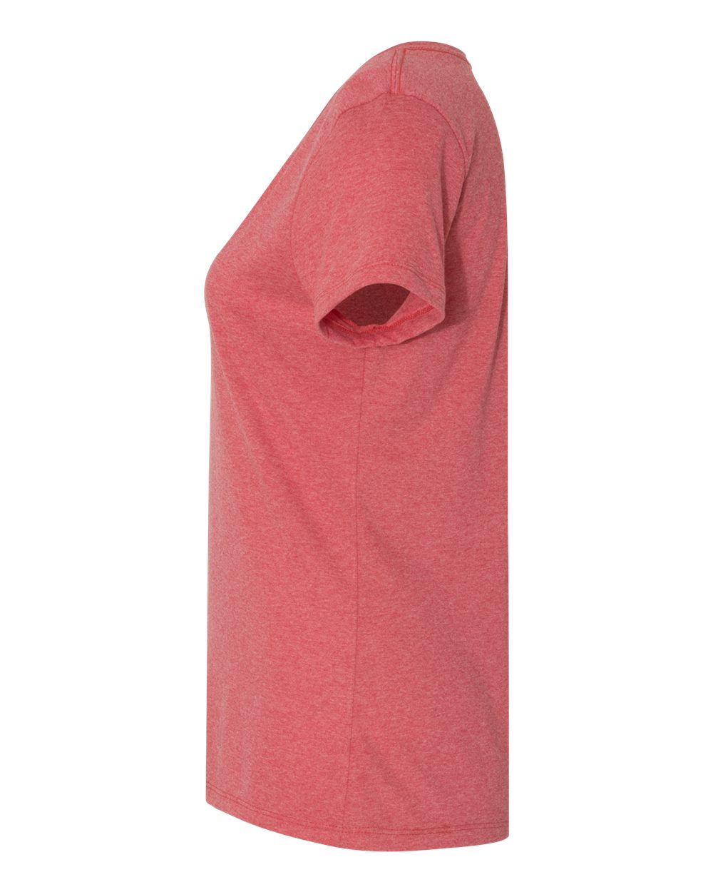 Women's Perfect-T Triblend V-Neck T-Shirt - DirectSide - B34300703 - Red Triblend