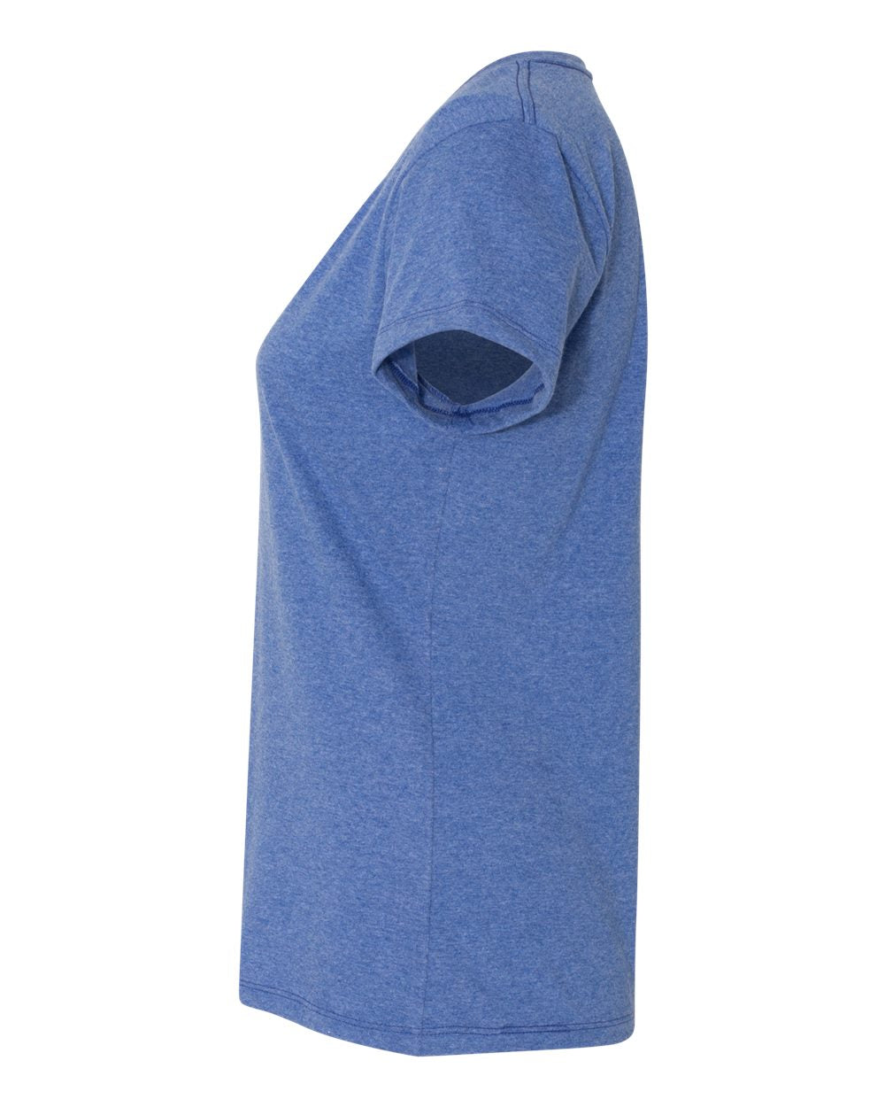 Women's Perfect-T Triblend V-Neck T-Shirt - DirectSide - B34300883 - Royal Triblend