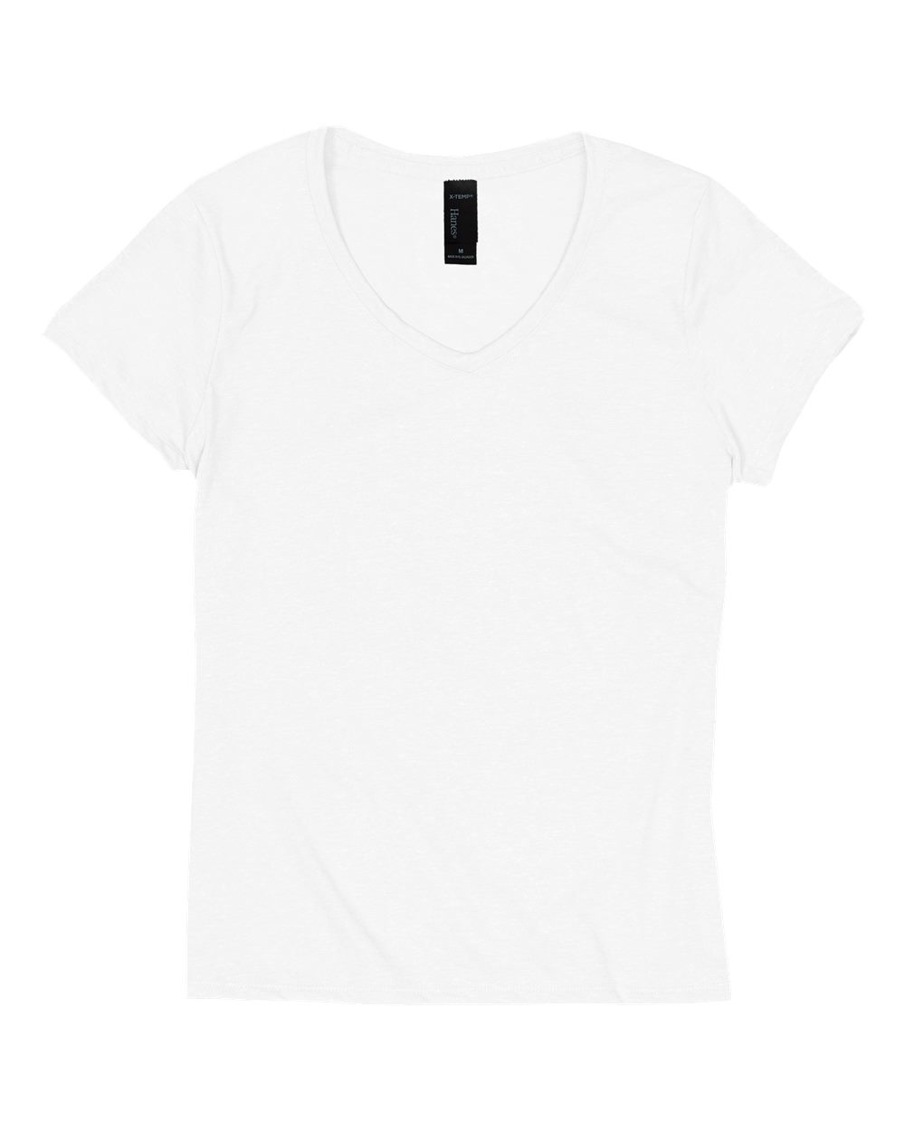 Women's Perfect-T Triblend V-Neck T-Shirt - Front - B34300013 - Eco White