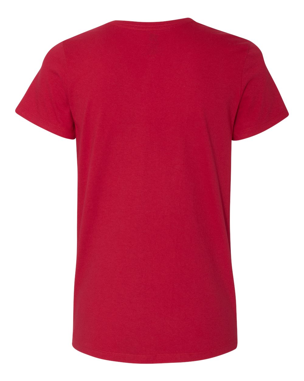 Women's Essential-T V-Neck T-Shirt - Back - B34600223 - Deep Red