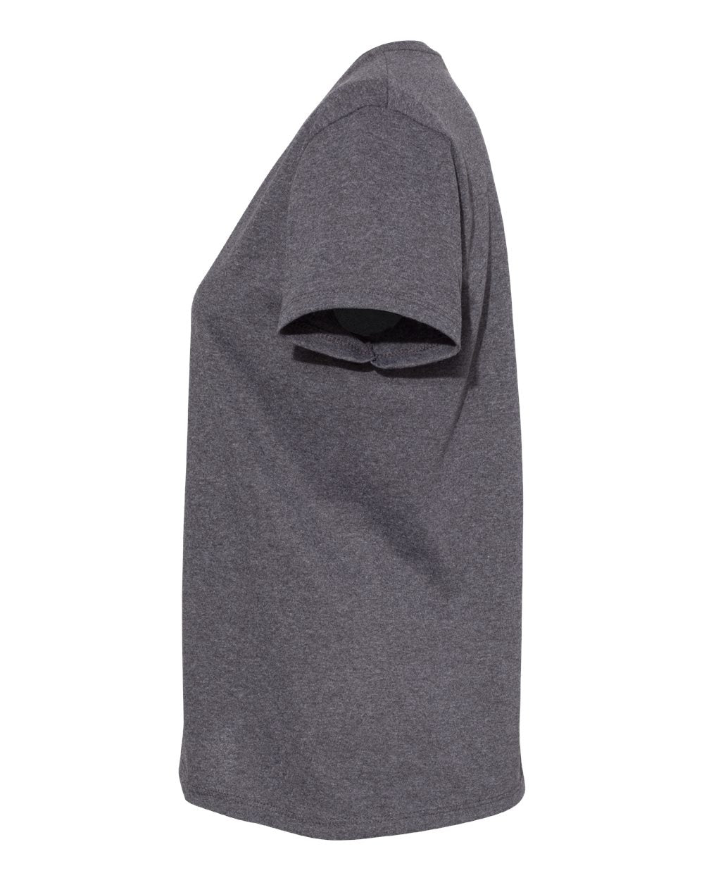 Women's Essential-T V-Neck T-Shirt - DirectSide - B34600084 - Charcoal Heather