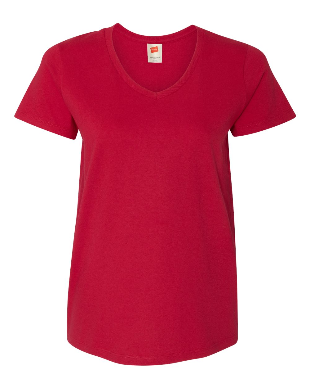 Women's Essential-T V-Neck T-Shirt - Front - B34600223 - Deep Red