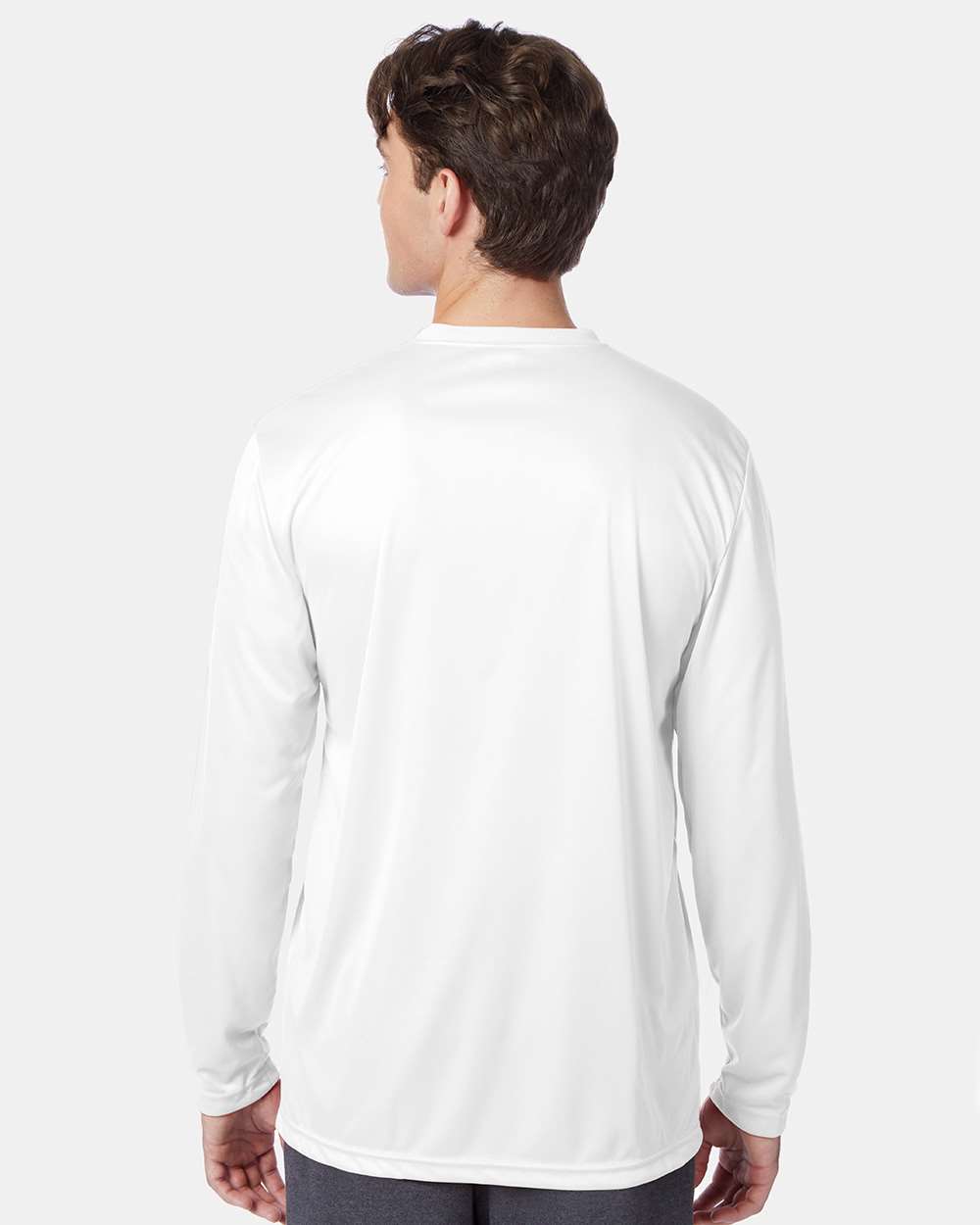 Unisex Cool DRI® Long Sleeve Performance T-Shirt - OnModelBack - B34700003 - White
