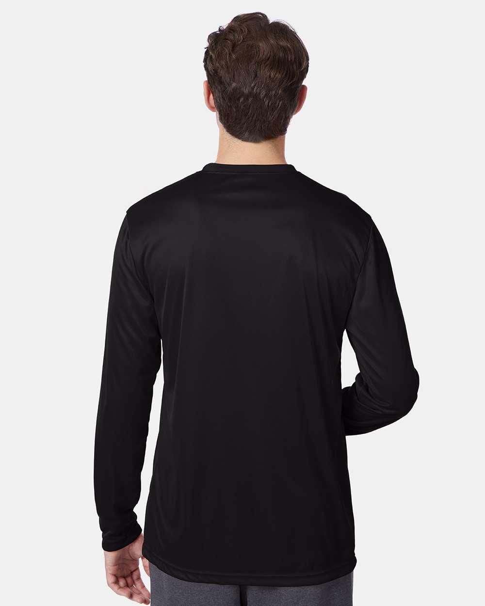 Unisex Cool DRI® Long Sleeve Performance T-Shirt - OnModelBack - B34700503 - Black