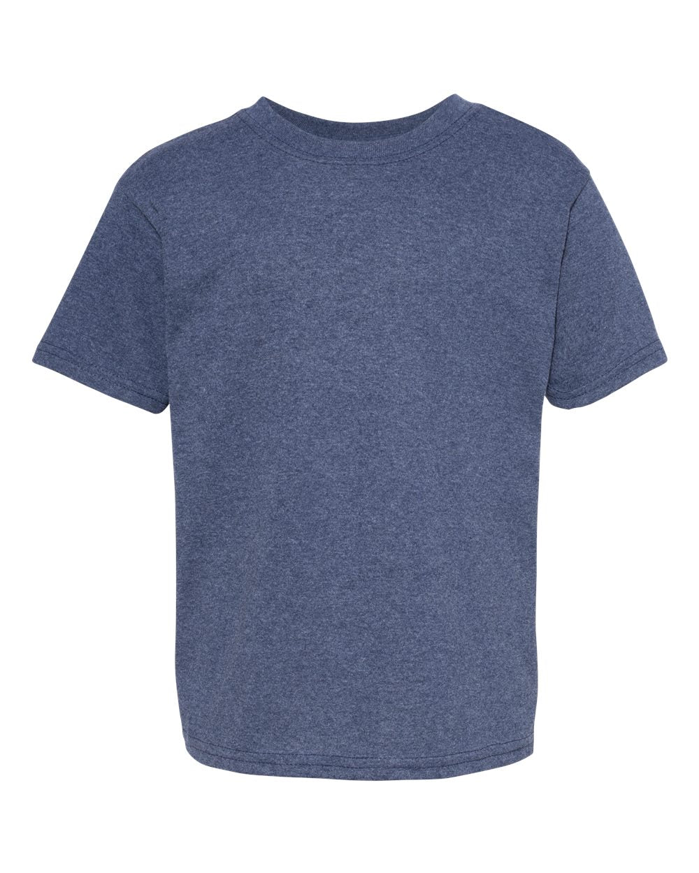 Youth Ecosmart™ T-Shirt - Front - B30500642 - Heather Navy
