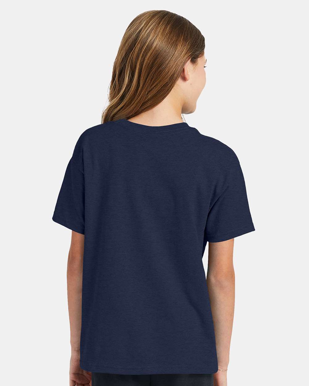 Youth Ecosmart™ T-Shirt - OnModelBack - B30500642 - Heather Navy