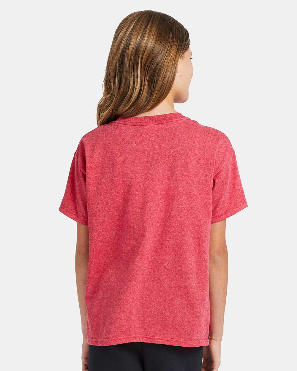 Youth Ecosmart™ T-Shirt - OnModelBack - B30500702 - Heather Red