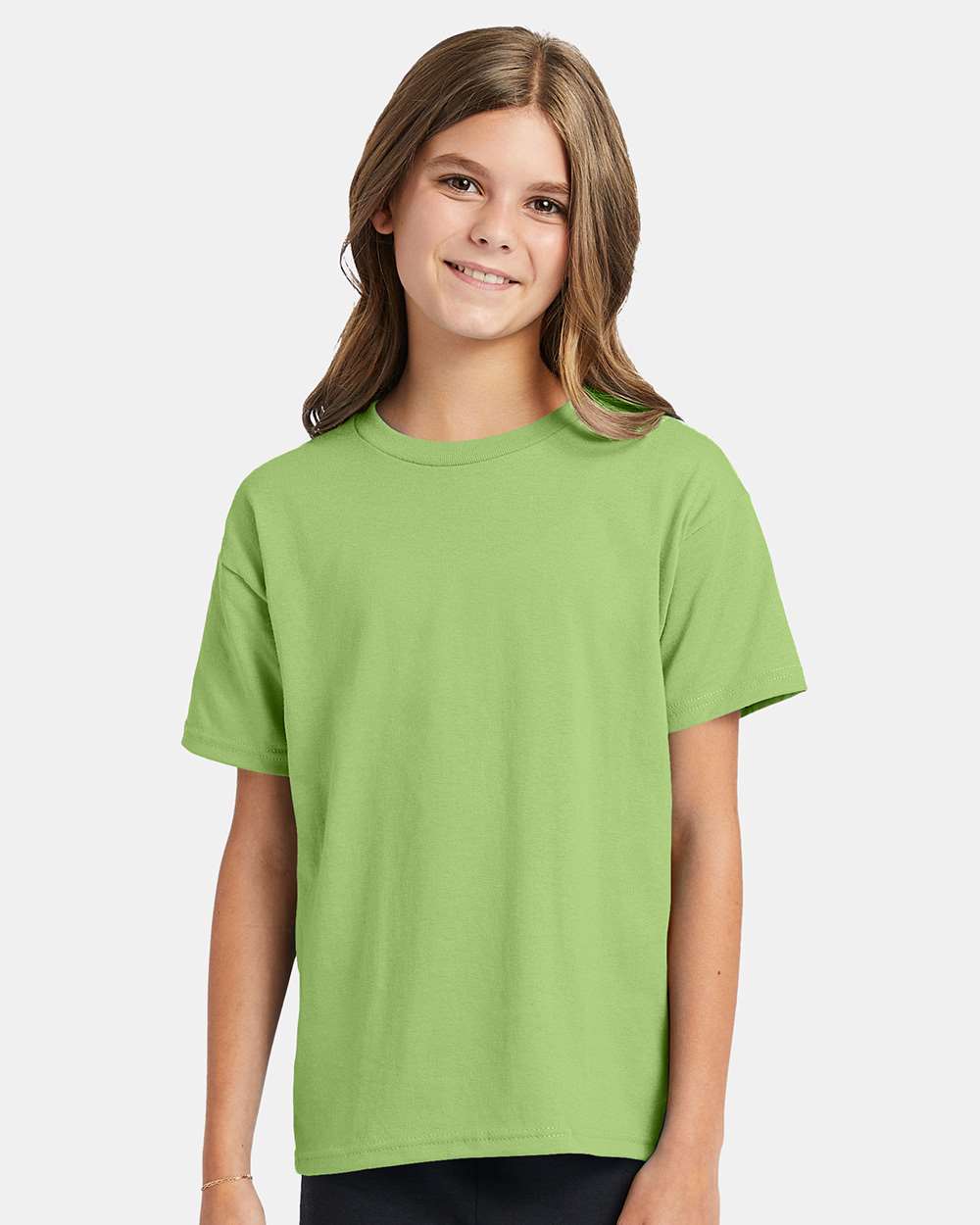 Youth Ecosmart™ T-Shirt - OnModelFront - B30500173 - Lime
