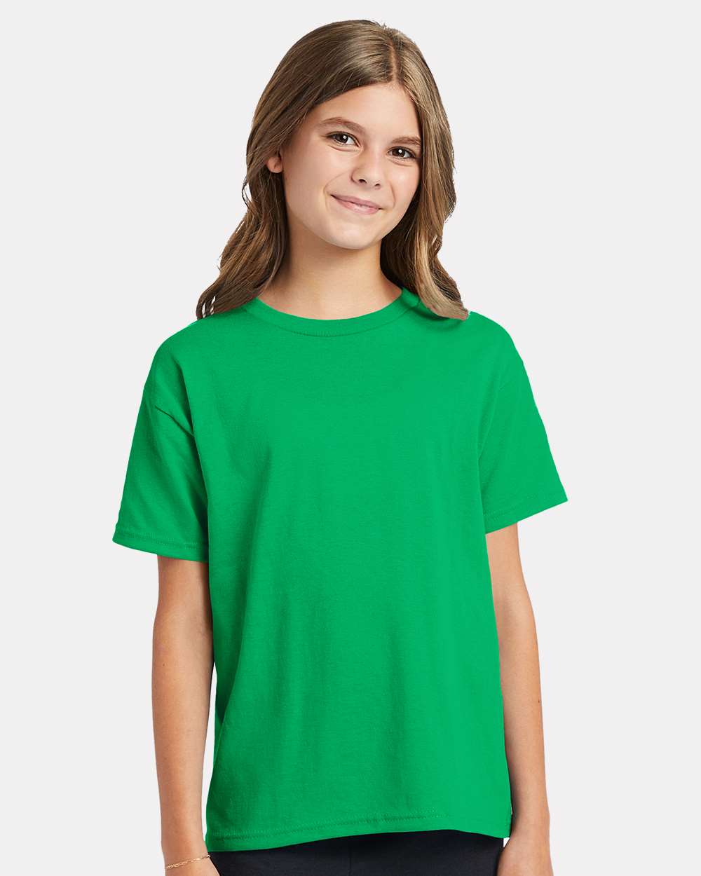 Youth Ecosmart™ T-Shirt - OnModelFront - B30500602 - Kelly Green
