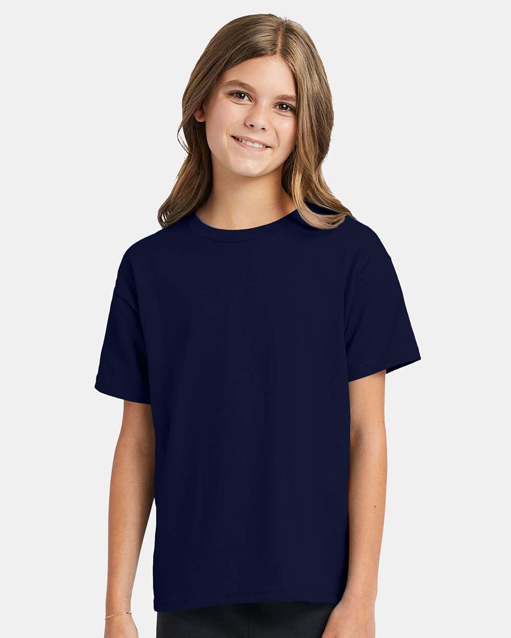 Youth Ecosmart™ T-Shirt - OnModelFront - B30500652 - Navy