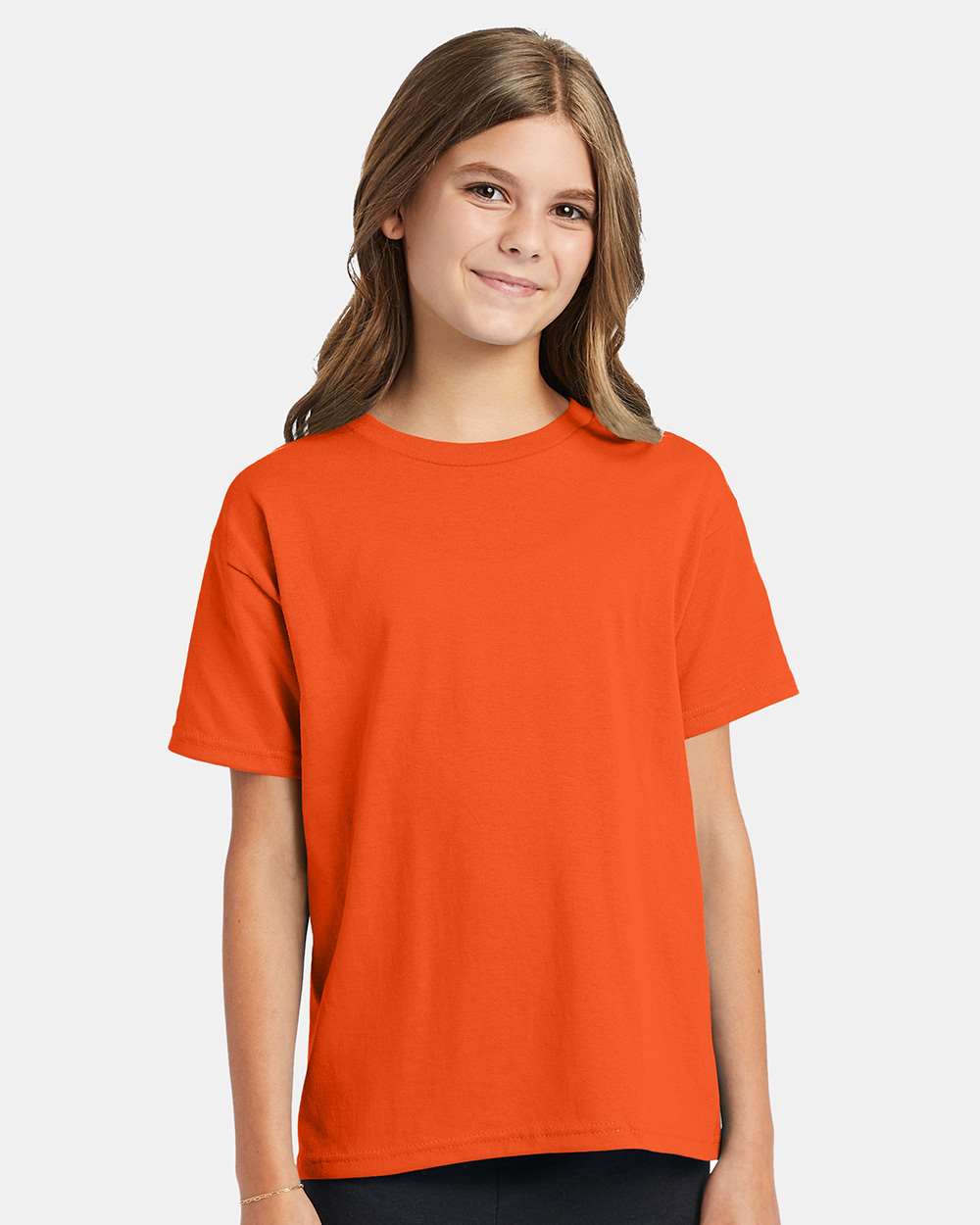 Youth Ecosmart™ T-Shirt - OnModelFront - B30500662 - Orange