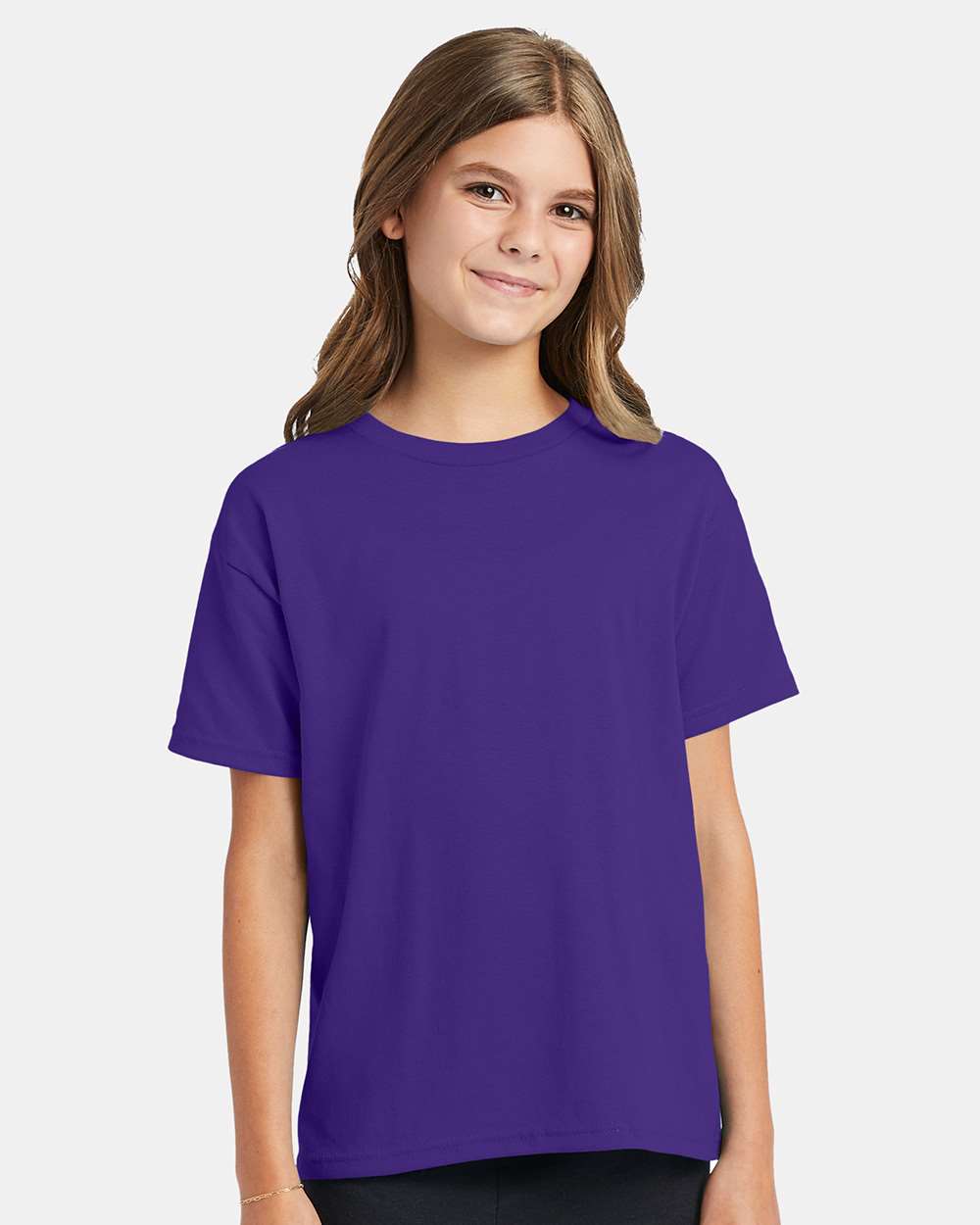 Youth Ecosmart™ T-Shirt - OnModelFront - B30500672 - Purple
