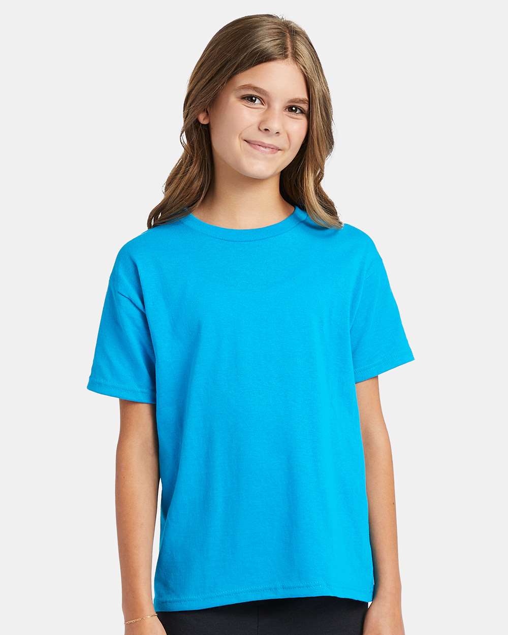 Youth Ecosmart™ T-Shirt - OnModelFront - B30500762 - Teal