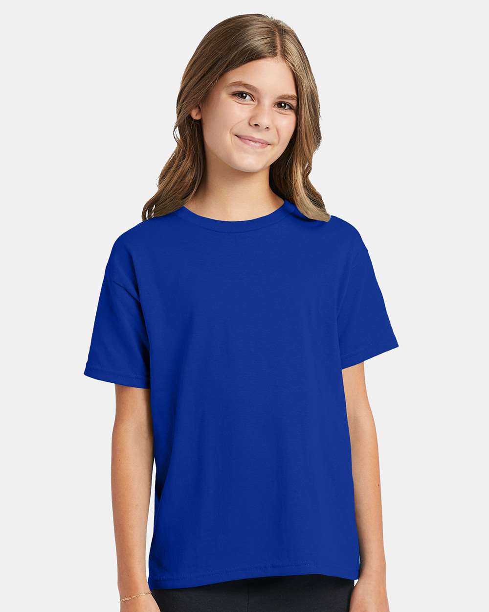 Youth Ecosmart™ T-Shirt - OnModelFront - B30500882 - Deep Royal