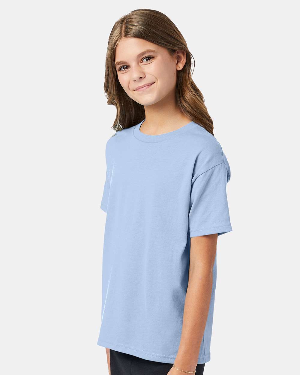 Youth Ecosmart™ T-Shirt - OnModelSide - B30500252 - Light Blue
