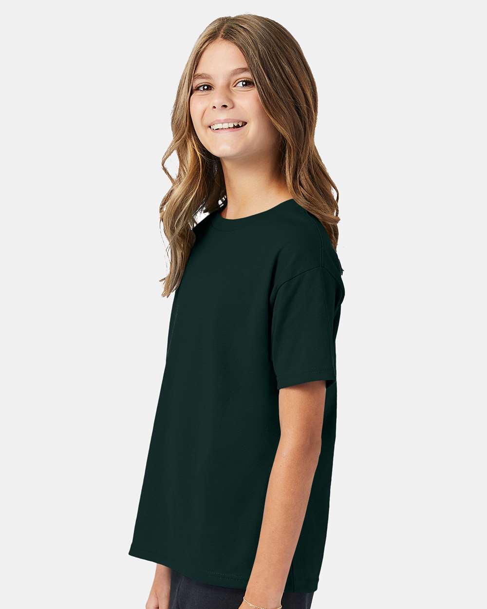 Youth Ecosmart™ T-Shirt - OnModelSide - B30500872 - Deep Forest