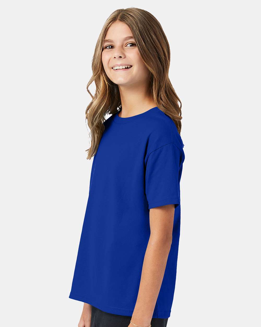 Youth Ecosmart™ T-Shirt - OnModelSide - B30500882 - Deep Royal