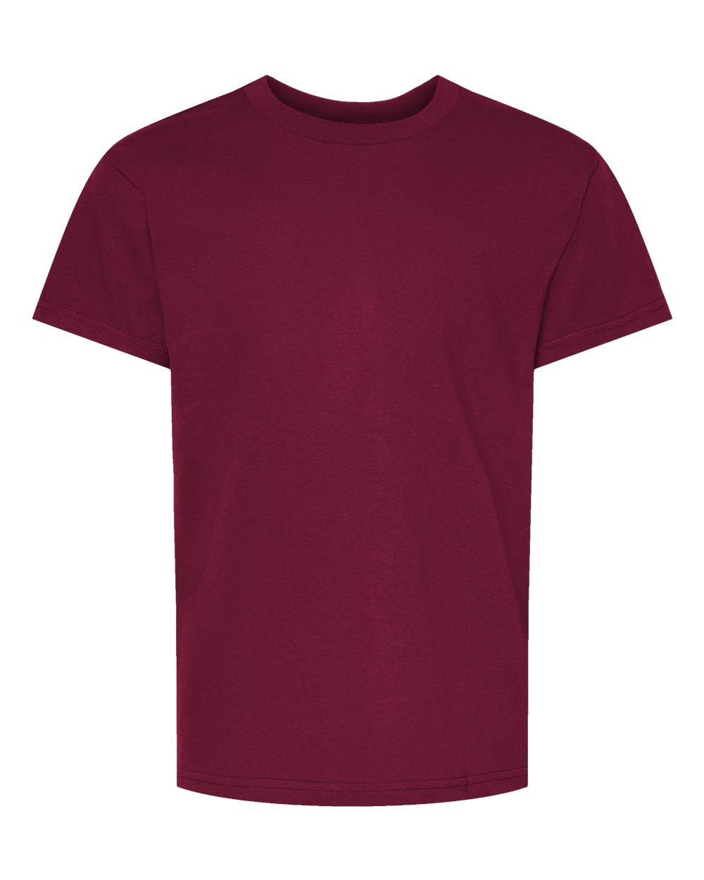 Youth Essential-T T-Shirt - Front - B31500552 - Athletic Cardinal