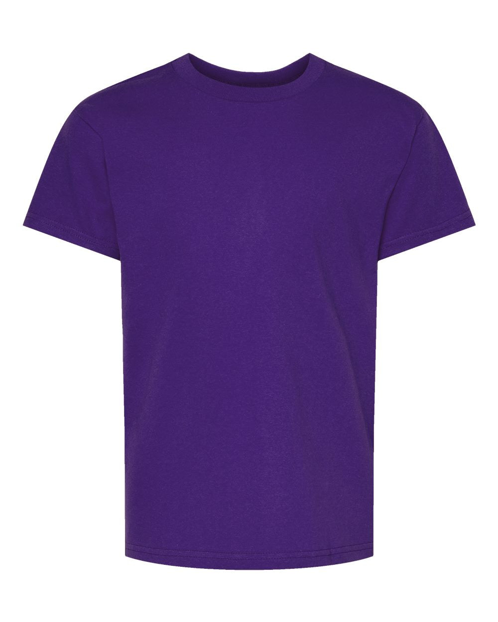 Youth Essential-T T-Shirt - Front - B31500682 - Athletic Purple