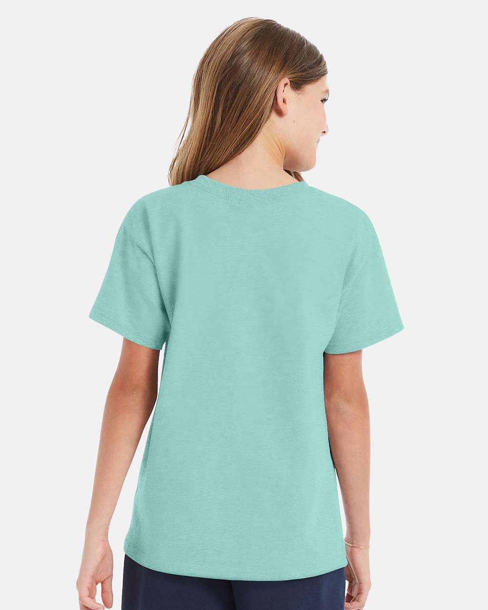 Youth Essential-T T-Shirt - OnModelBack - B31500162 - Clean Mint