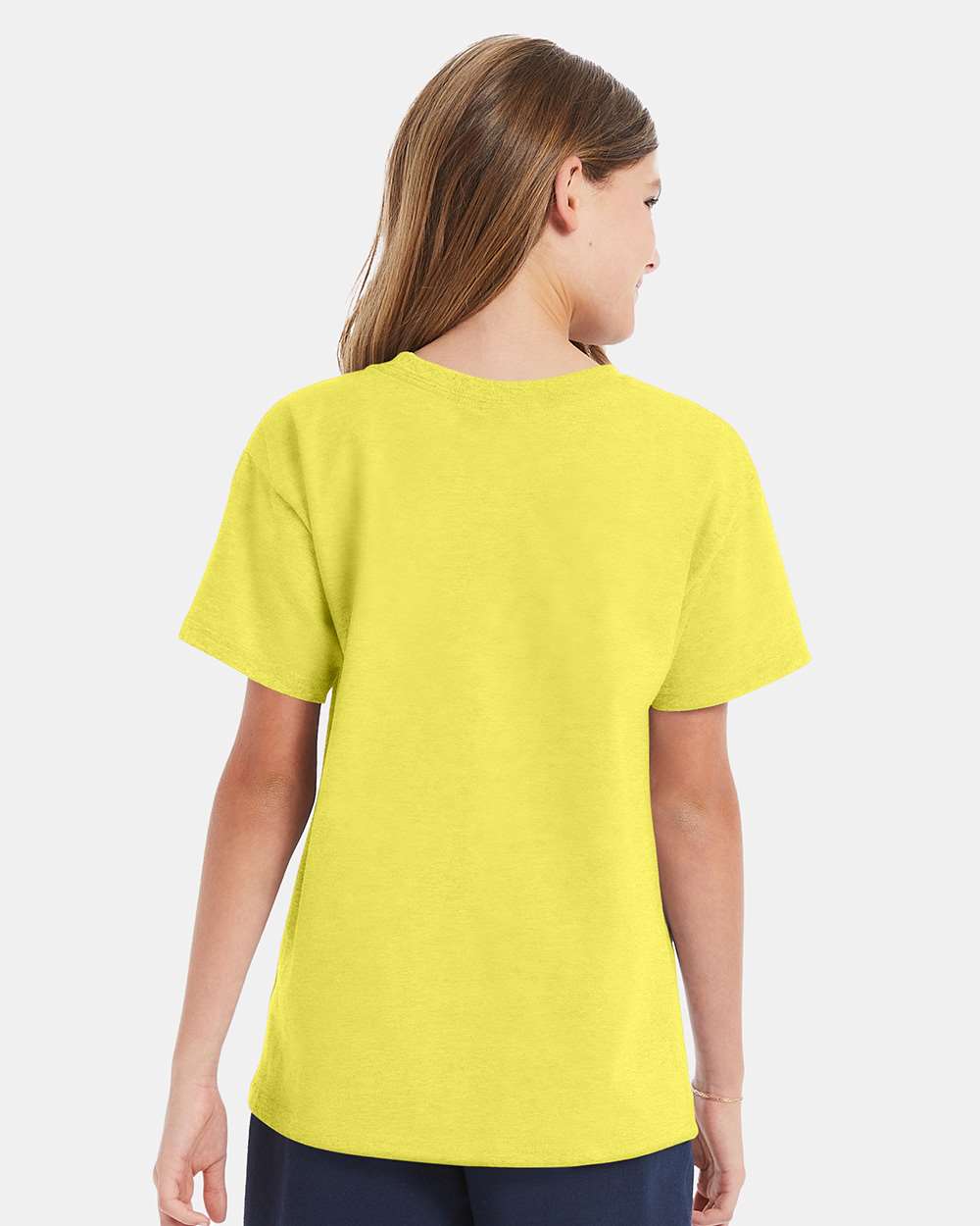 Youth Essential-T T-Shirt - OnModelBack - B31500412 - Yellow