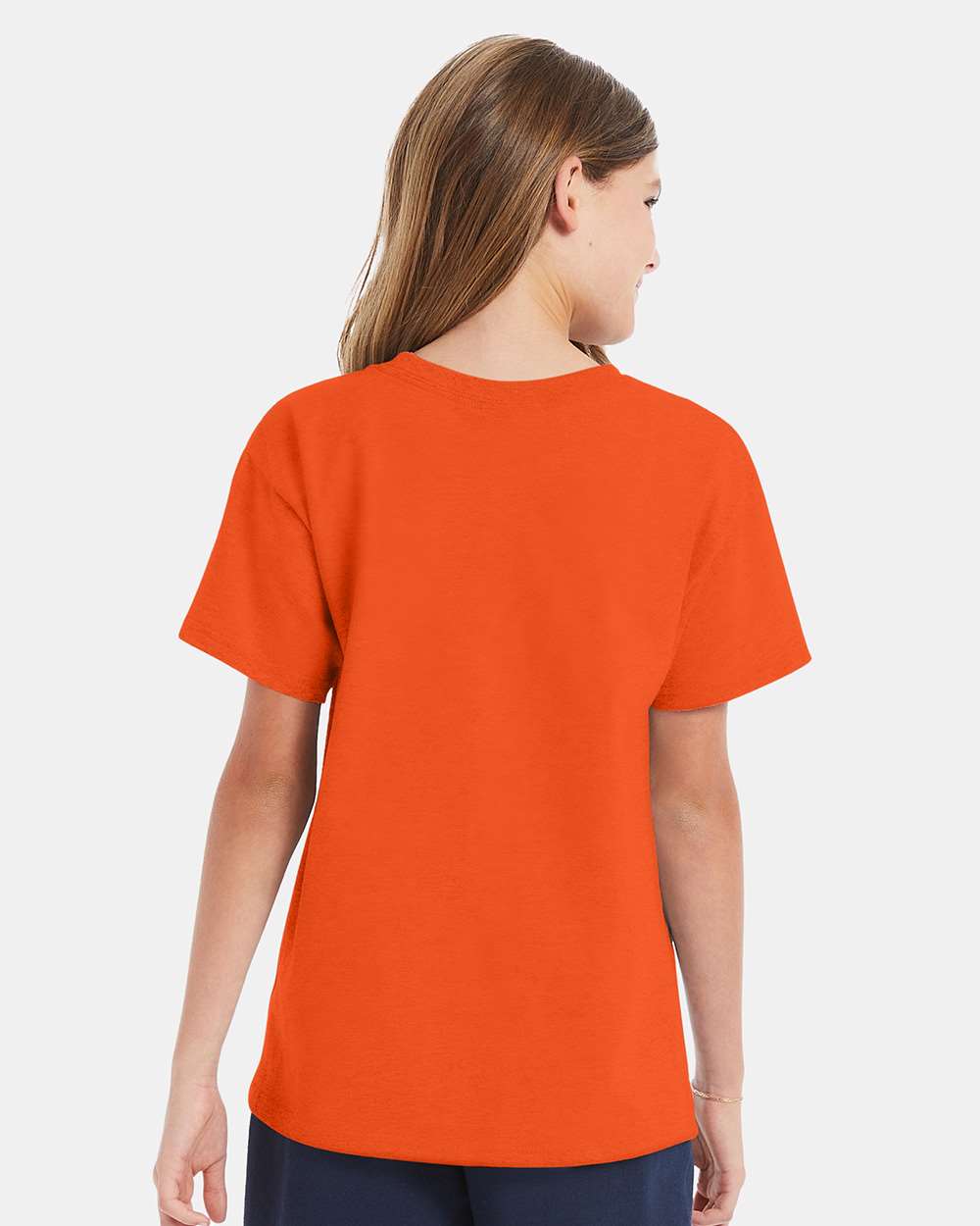 Youth Essential-T T-Shirt - OnModelBack - B31500662 - Orange