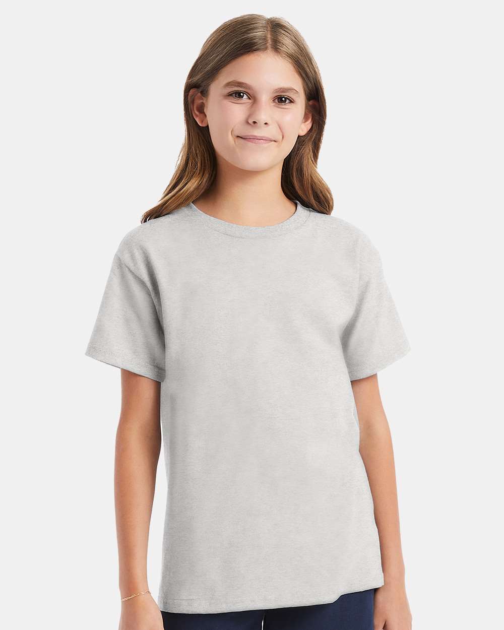 Youth Essential-T T-Shirt - OnModelFront - B31500022 - Ash