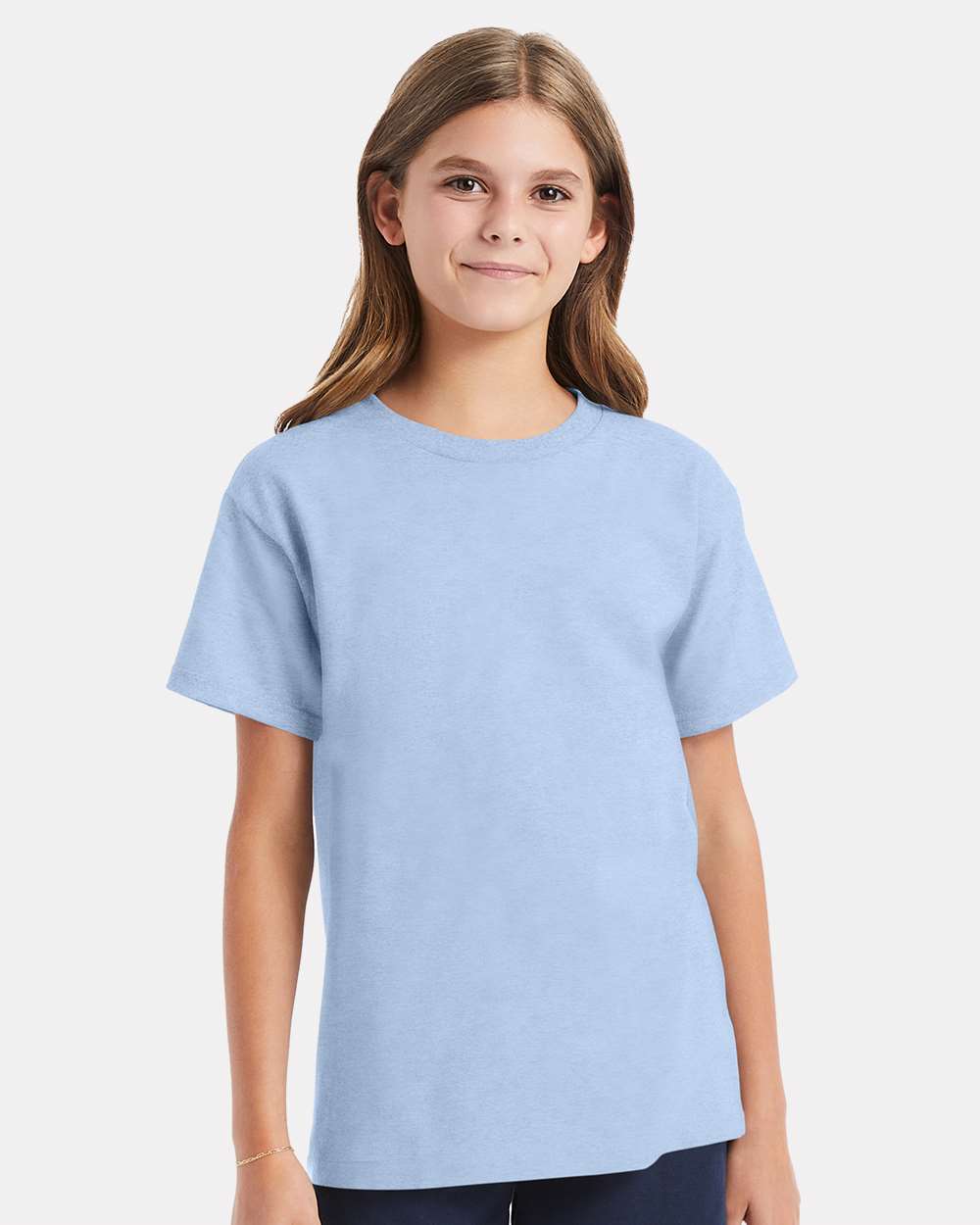 Youth Essential-T T-Shirt - OnModelFront - B31500252 - Light Blue