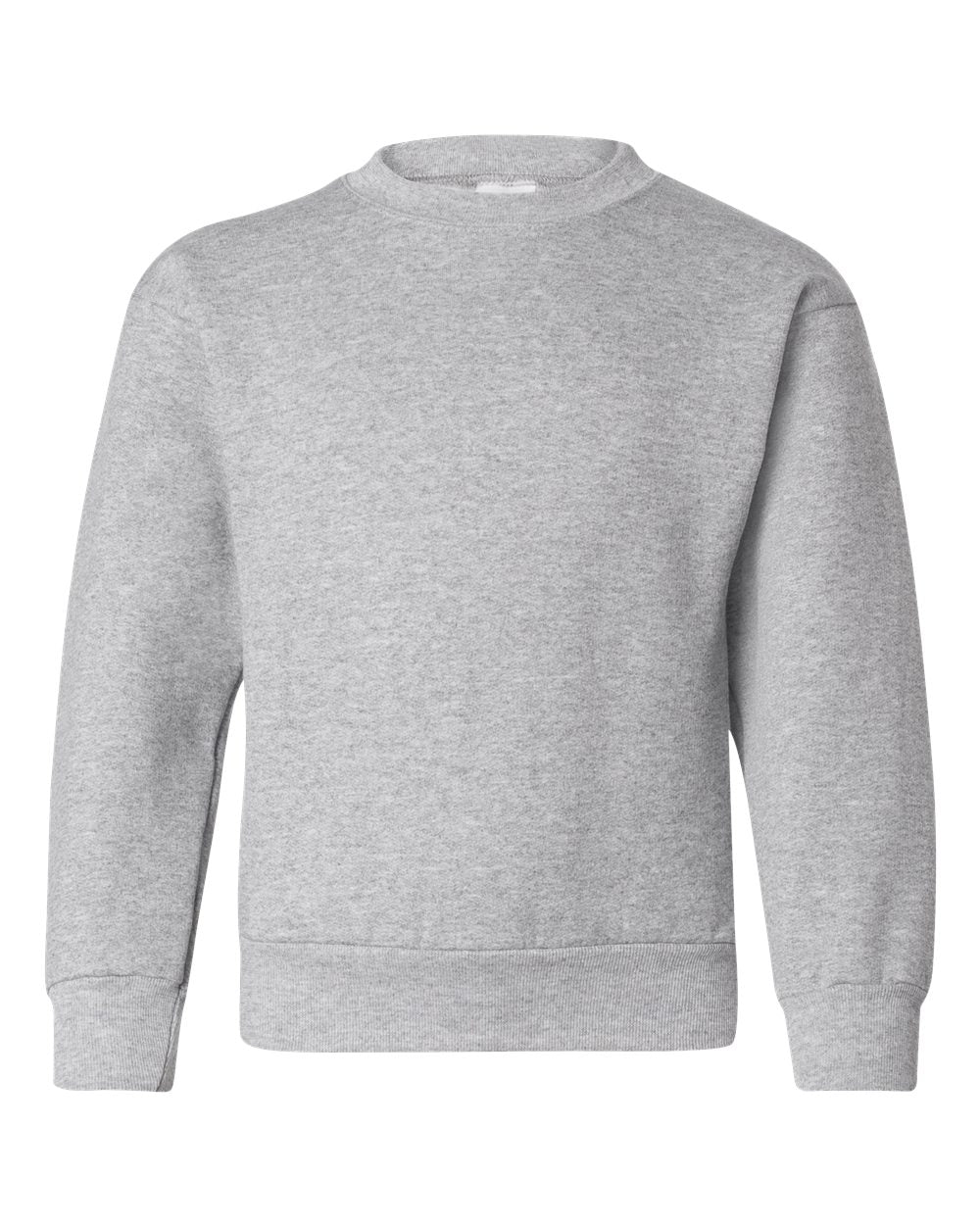 Youth Ecosmart® Crewneck Sweatshirt - Front - B33000582 - Light Steel