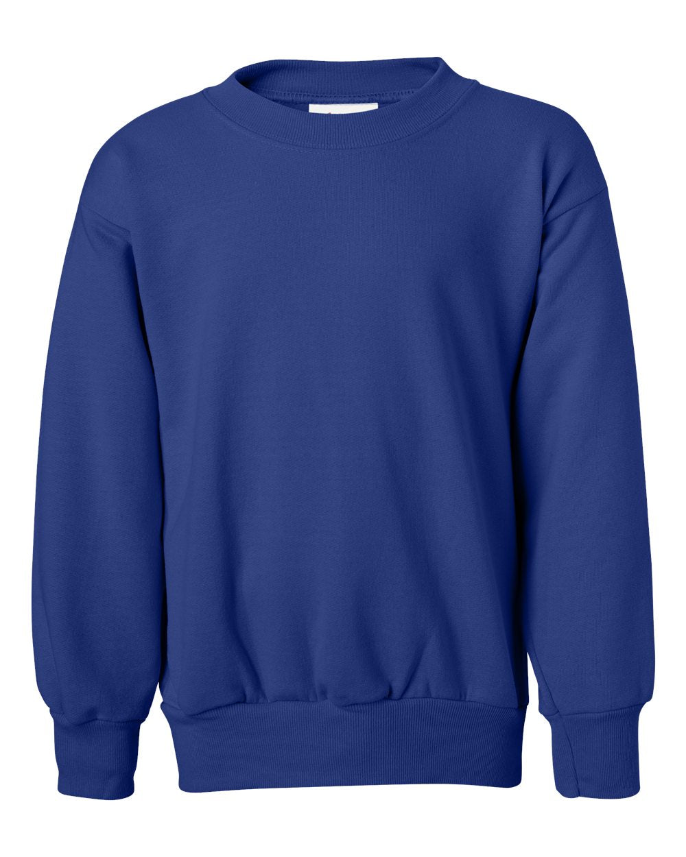 Youth Ecosmart® Crewneck Sweatshirt - Front - B33000882 - Deep Royal