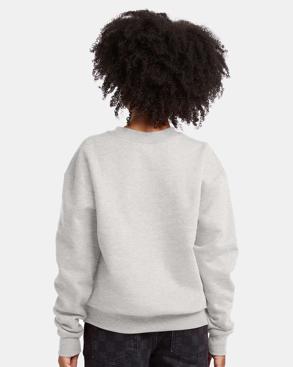 Youth Ecosmart® Crewneck Sweatshirt - OnModelBack - B33000022 - Ash