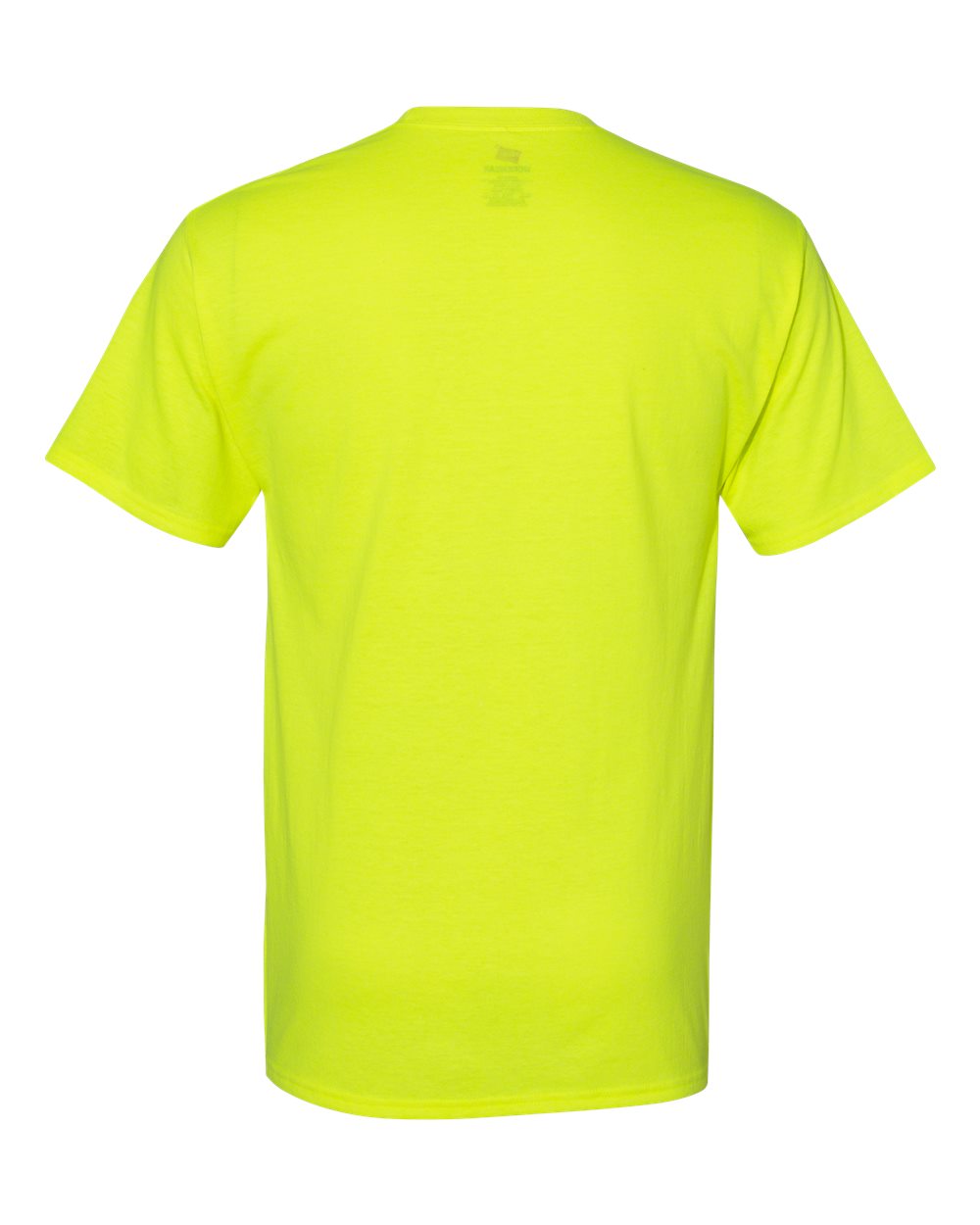 Unisex Workwear Pocket T-Shirt - Back - B25000163 - Safety Green