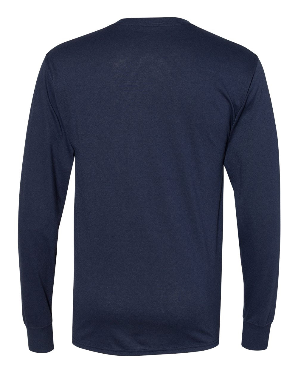 Unisex Workwear Long Sleeve Pocket T-Shirt - Back - B25100653 - Navy