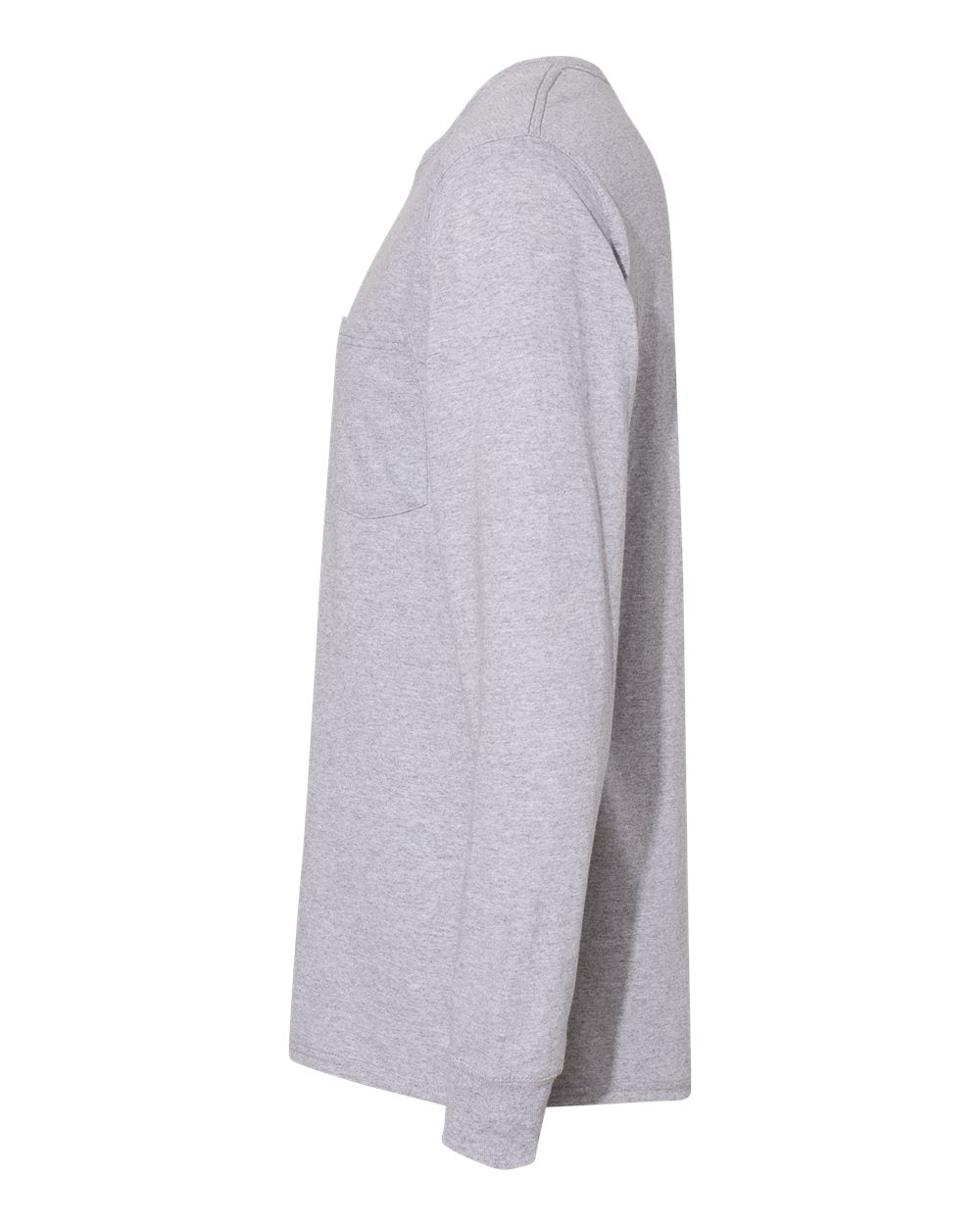 Unisex Workwear Long Sleeve Pocket T-Shirt - DirectSide - B25100583 - Light Steel