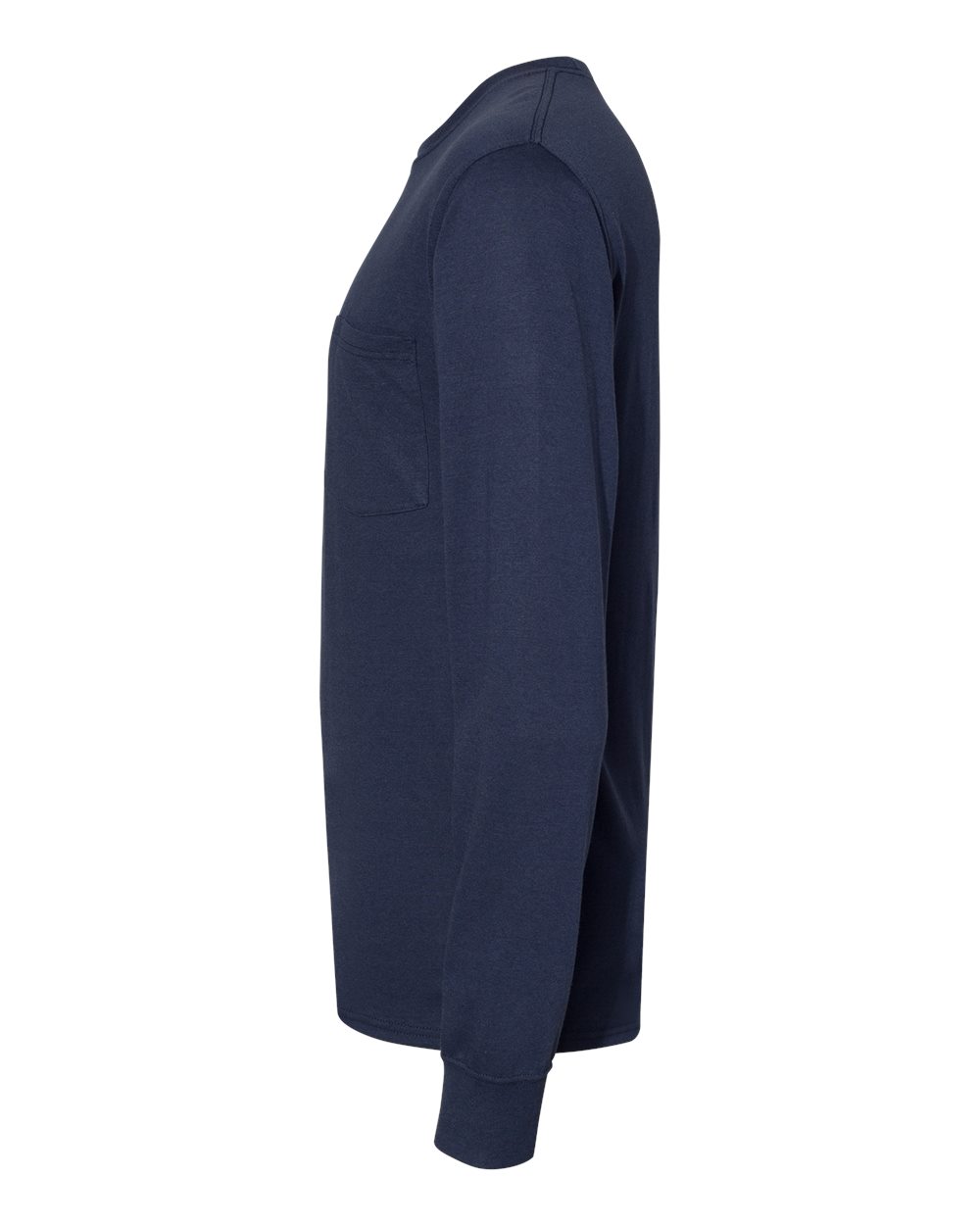 Unisex Workwear Long Sleeve Pocket T-Shirt - DirectSide - B25100653 - Navy