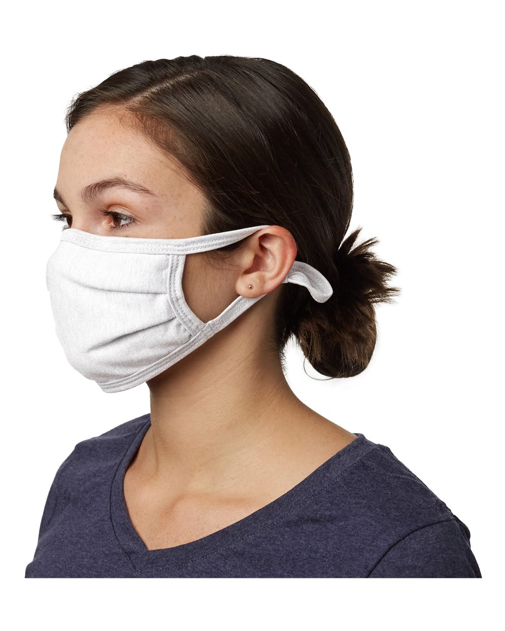X-Temp™ 2-Ply Adjustable Face Mask - Side - B02000000 - White