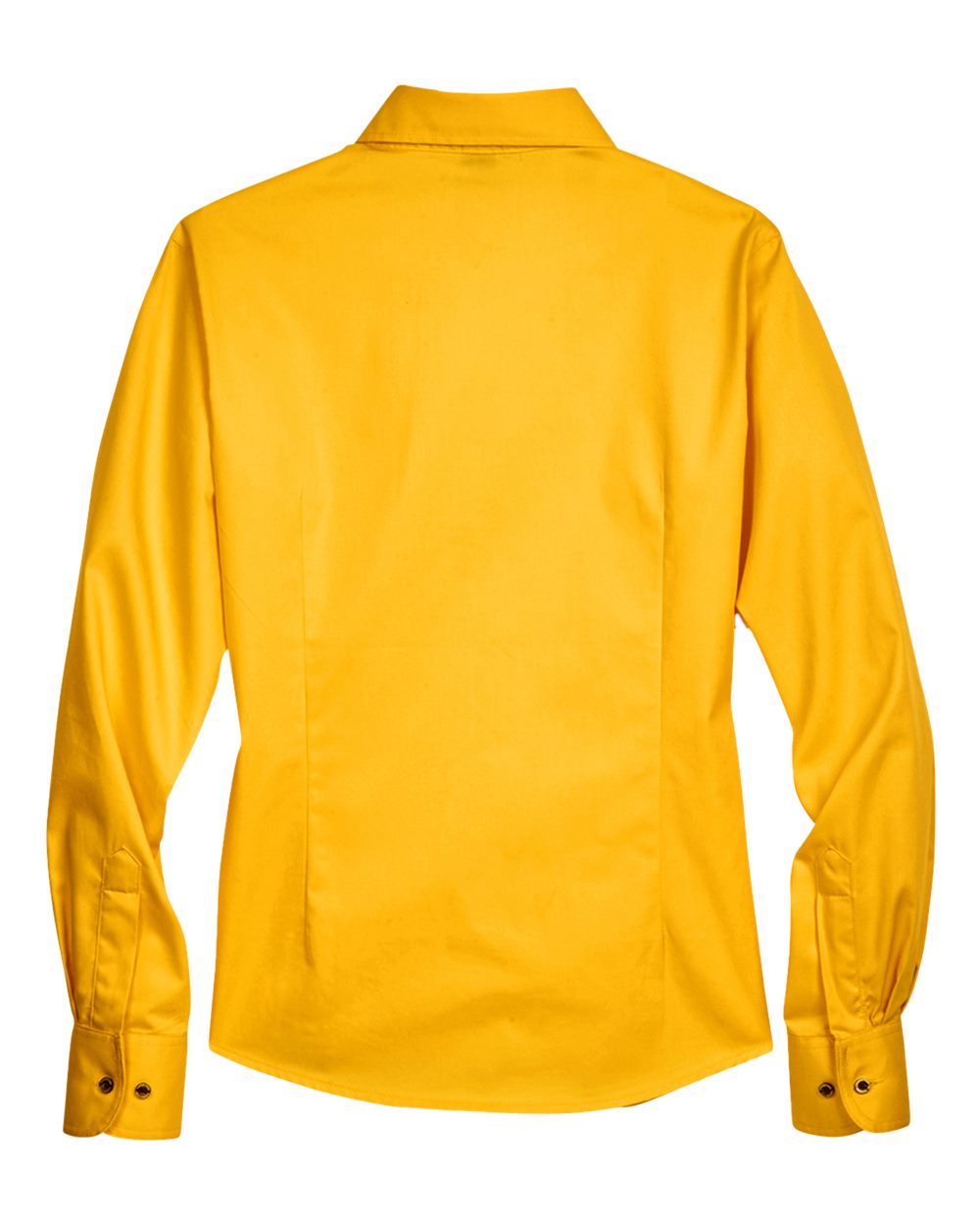 Women's Easy Blend™ Long Sleeve Twill Dress Shirt with Stain-Release - Back - B240B9138 - Sunray Yellow