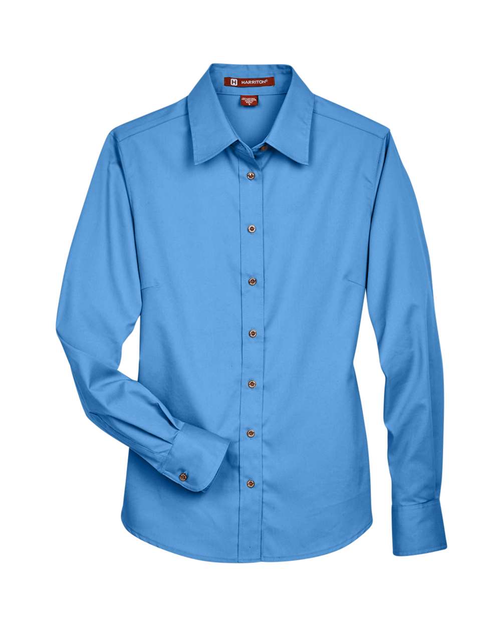 Women's Easy Blend™ Long Sleeve Twill Dress Shirt with Stain-Release - Front - B240B9658 - Nautical Blue