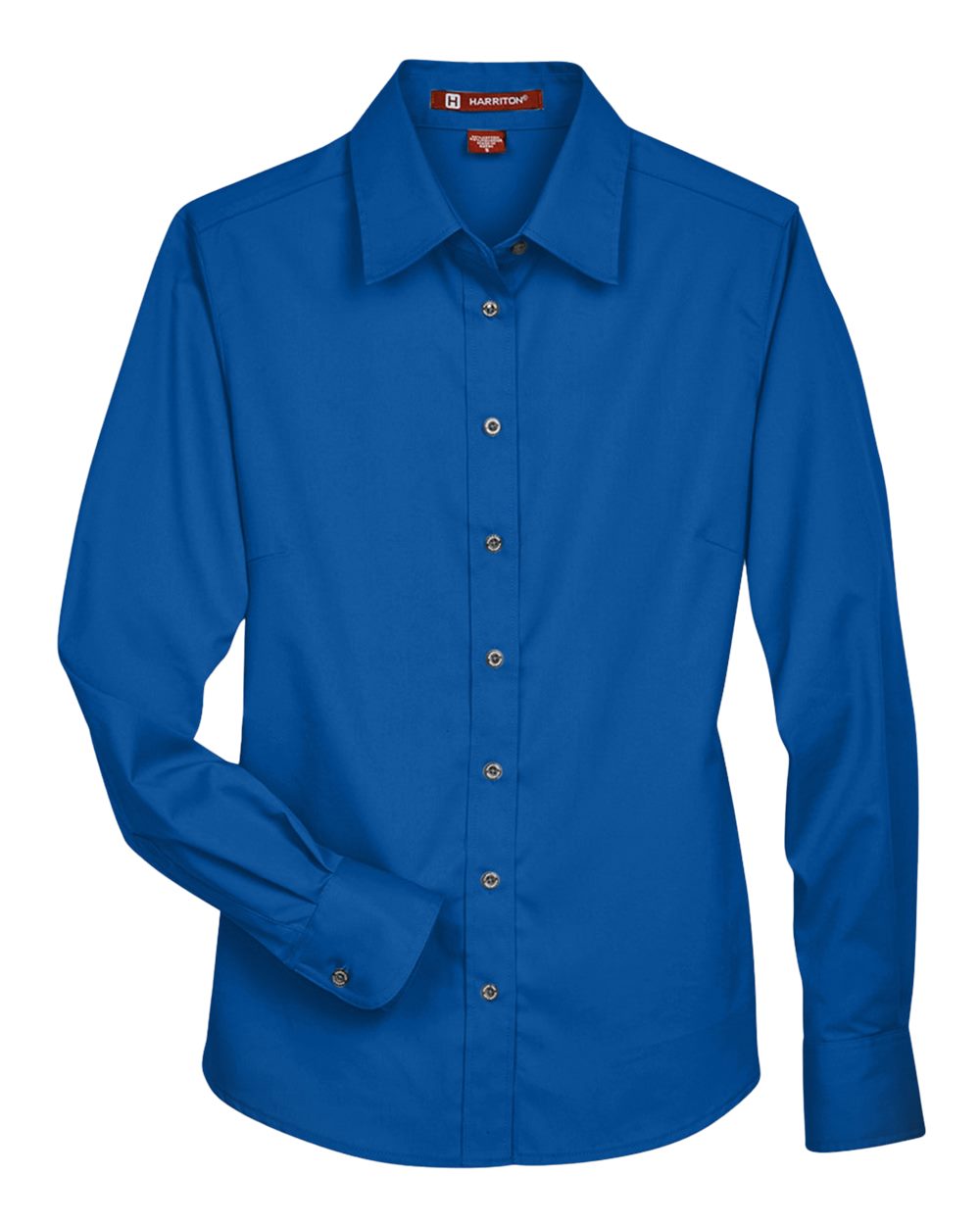 Women's Easy Blend™ Long Sleeve Twill Dress Shirt with Stain-Release - Front - B240B9752 - French Blue