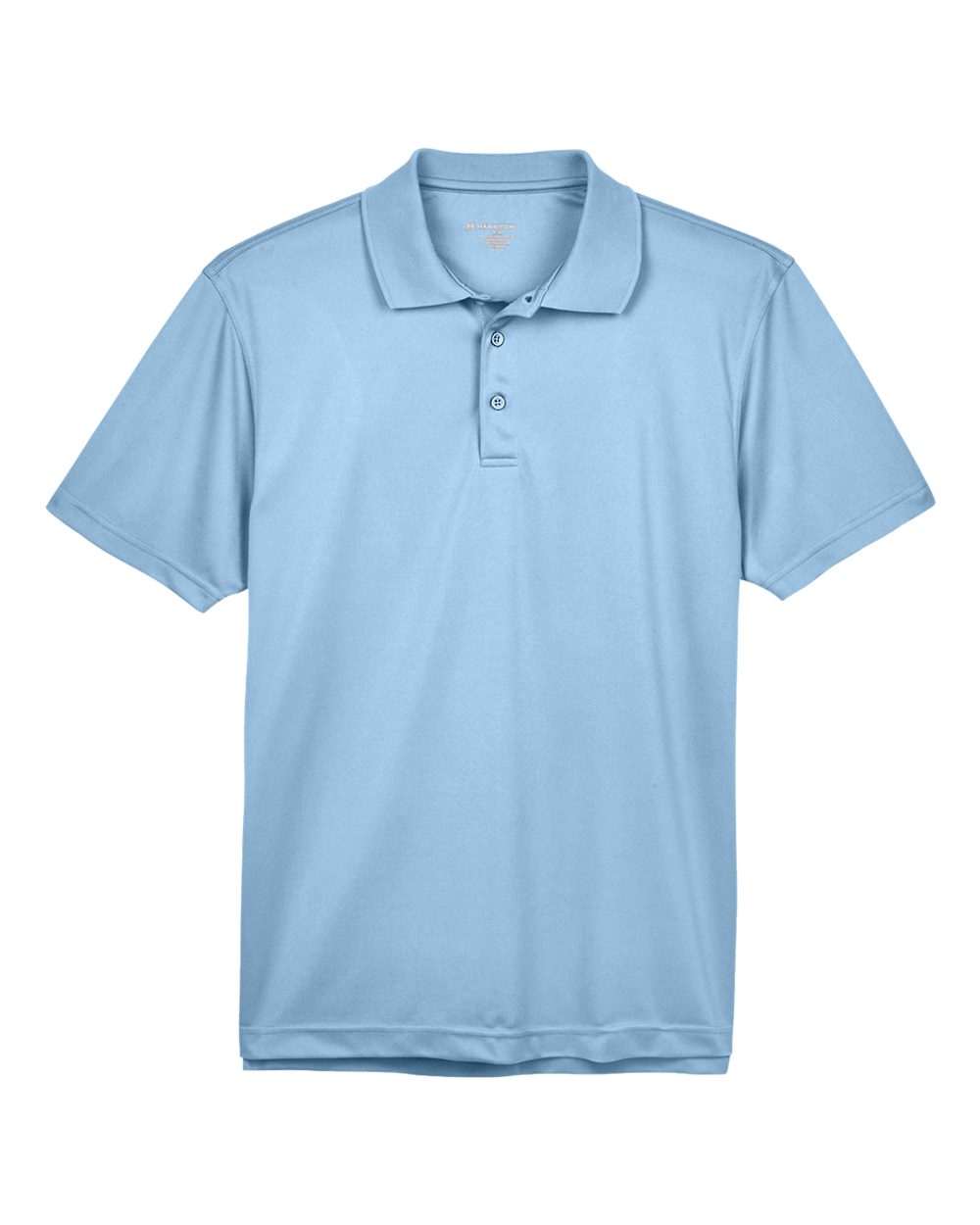 Men's Polyester Jersey Polo - Front - B209B9252 - Light Blue