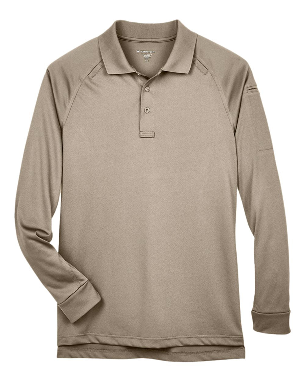 Men's Advantage Long Sleeve Tactical Polo - Front - B200B9242 - Desert Khaki