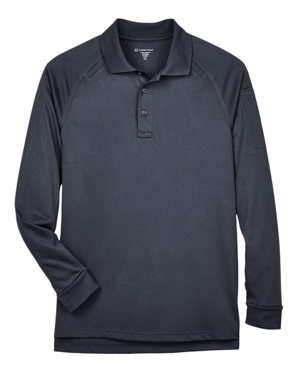 Men's Advantage Long Sleeve Tactical Polo - Front - B200B9592 - Dark Charcoal