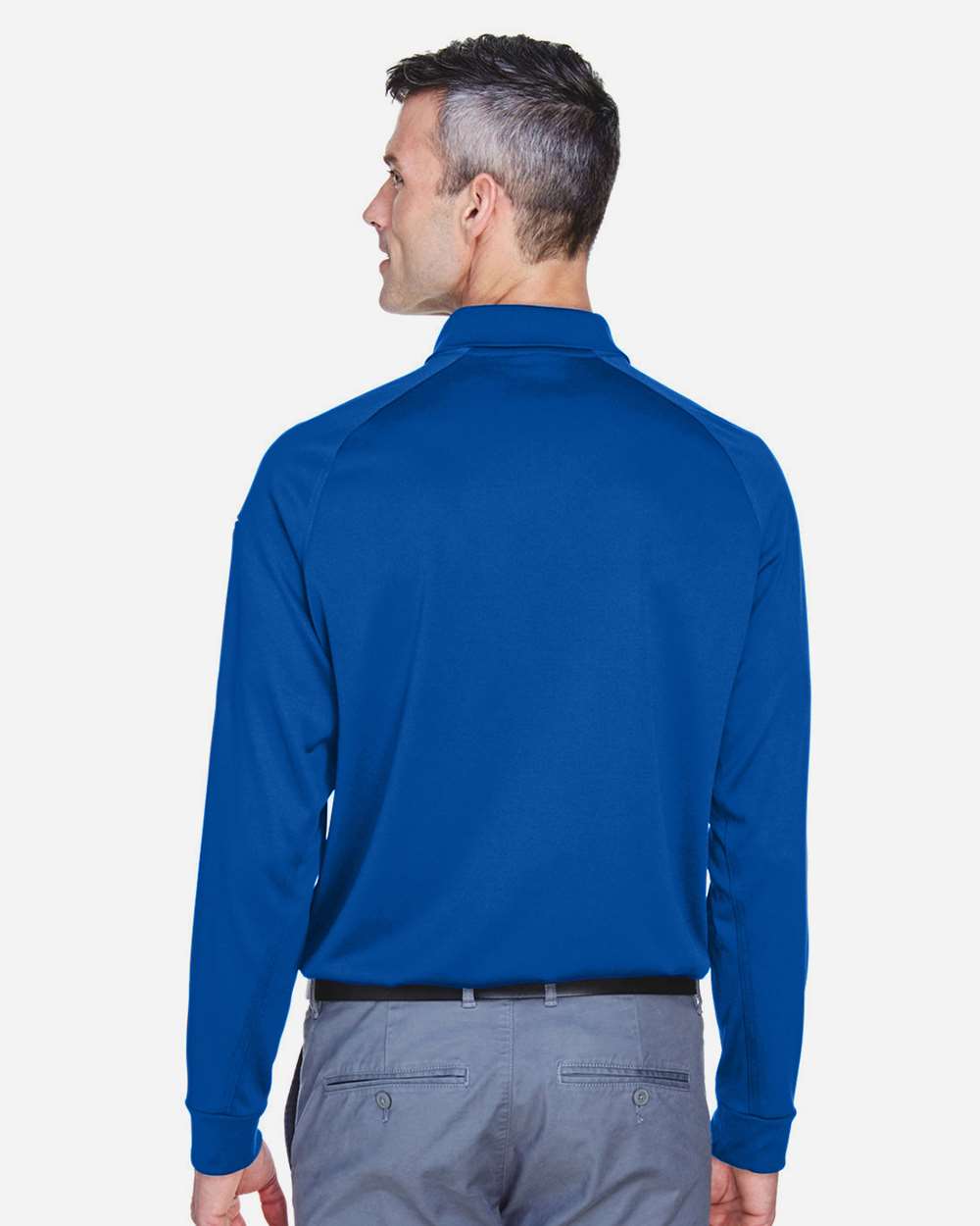 Men's Advantage Long Sleeve Tactical Polo - OnModelBack - B200B9752 - True Royal