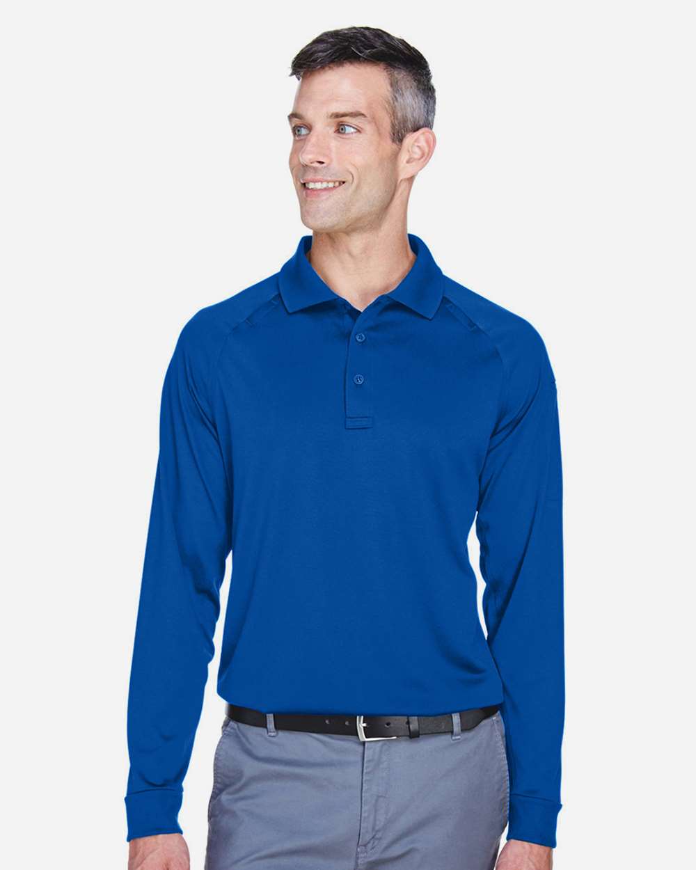 Men's Advantage Long Sleeve Tactical Polo - OnModelFront - B200B9752 - True Royal
