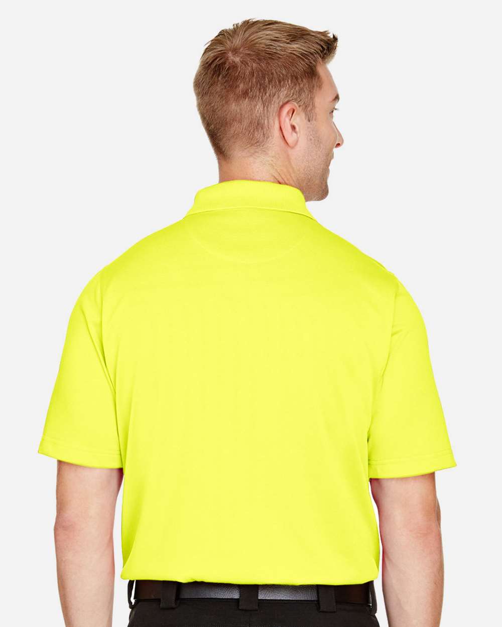 Men's Advantage Snag Protection Plus Polo - OnModelBack - B213B9123 - Safety Yellow